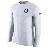 Men's Indianapolis Colts Nike White Coaches Long Sleeve Performance T-Shirt,baseball caps,new era cap wholesale,wholesale hats